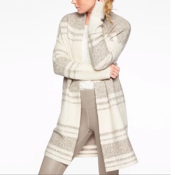 Athleta Sweaters - Athleta Panaroma Point Wool Cashmere Open Front Cardigan Duster Sweater